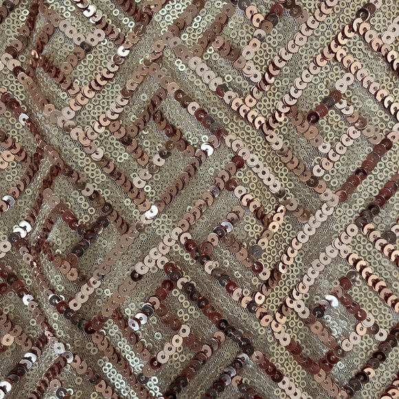 Fashion Nova Rose Gold Sequin Dress - Picture 4 of 7